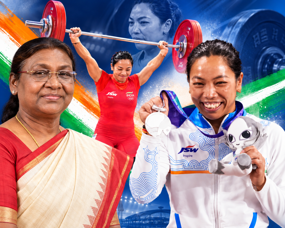 President Murmu Congratulates Mirabai Chanu on Asian Games Silver Medal