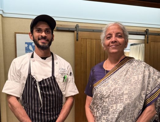 Nirmala Sitharaman Meets Goan Chef Arieston Fernandes in US