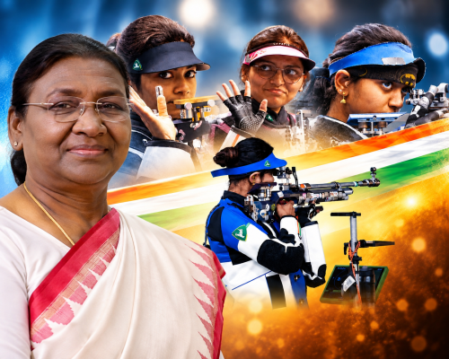 President Droupadi Murmu Congratulates Indian Shooters on Asian Games Silver Medal