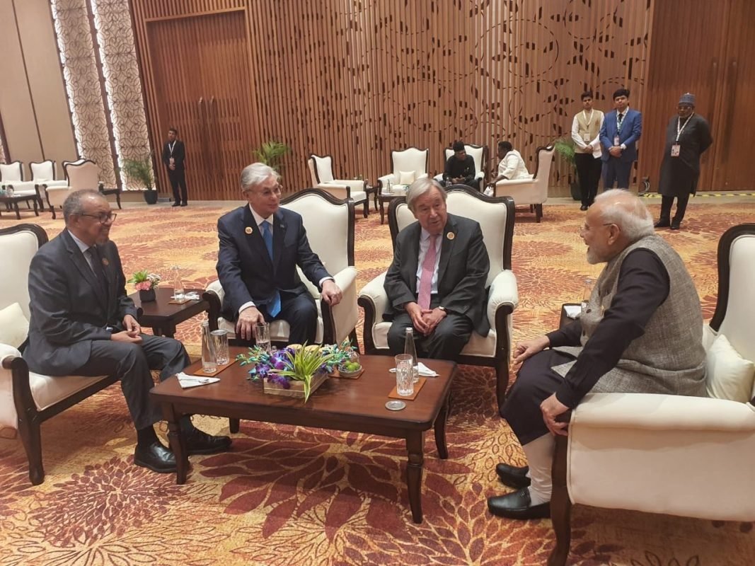 WHO Director-General Tedros Adhanom Ghebreyesus at the 2026 BRICS Delhi Summit