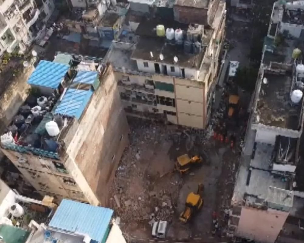 Satya Niketan Building Collapse: Rescue Operations Underway