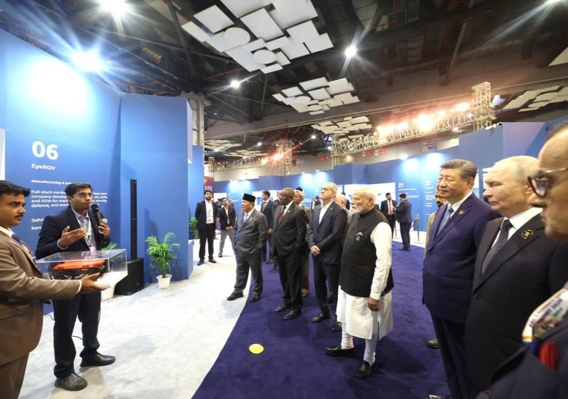 PM Narendra Modi and BRICS Leaders visit Bharat Innovates deep-tech startup exposition in New Delhi