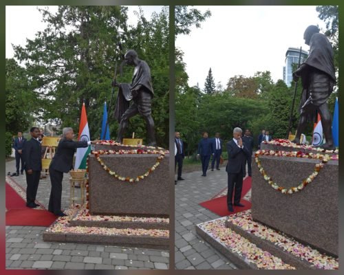 Jaishankar Pays Tribute to Mahatma Gandhi in Kyiv, Calls for End to War