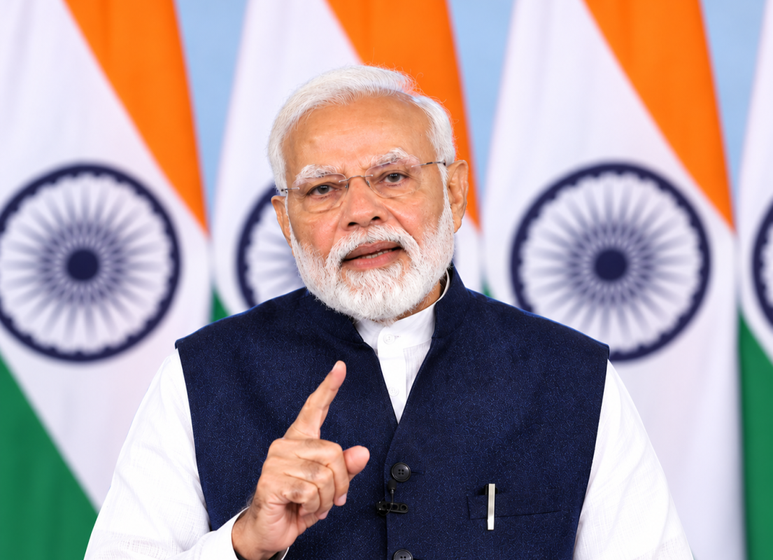 PM Modi addresses the 20th Rozgar Mela, highlighting youth employment and the vision of Viksit Bharat 2047.