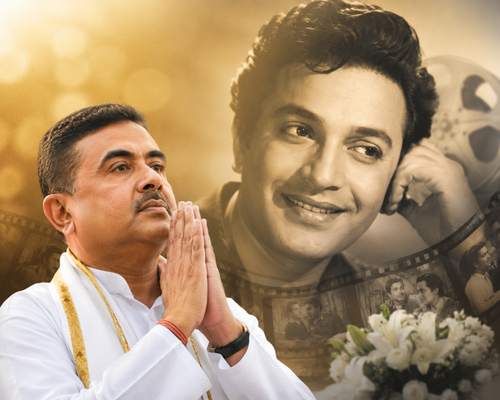 Suvendu Adhikari pays tribute to legendary Bengali actor Uttam Kumar on his 100th birth anniversary