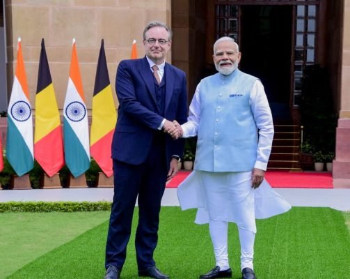 PM Modi Welcomes Belgian PM Bart De Wever in Delhi