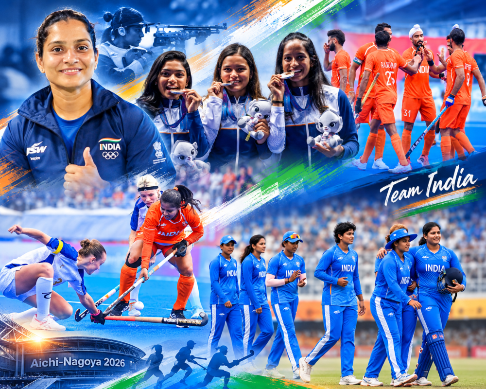 India’s Day 1 highlights at the Asian Games 2026 across shooting, cricket, MMA, hockey and other sports.