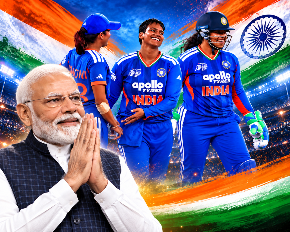 Prime Minister Narendra Modi congratulates India women’s cricket team after Asia Cup victory