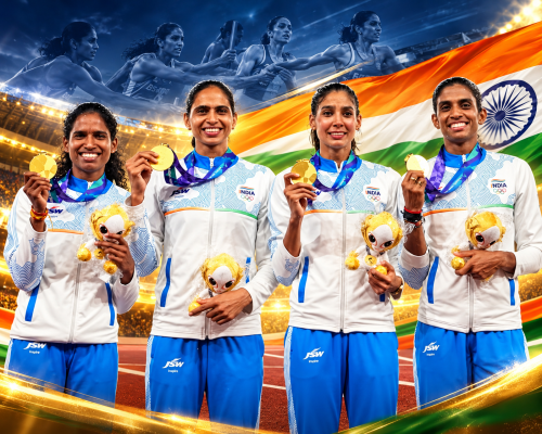 India Wins Women’s 4x400m Relay Gold at Asian Games 2026