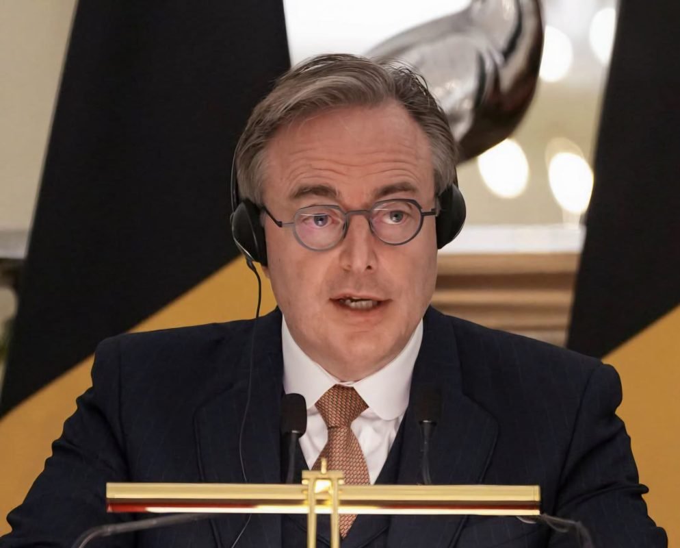 Alt Text: Belgian Prime Minister Bart De Wever speaks about inviting Prime Minister Narendra Modi to Brussels in December.