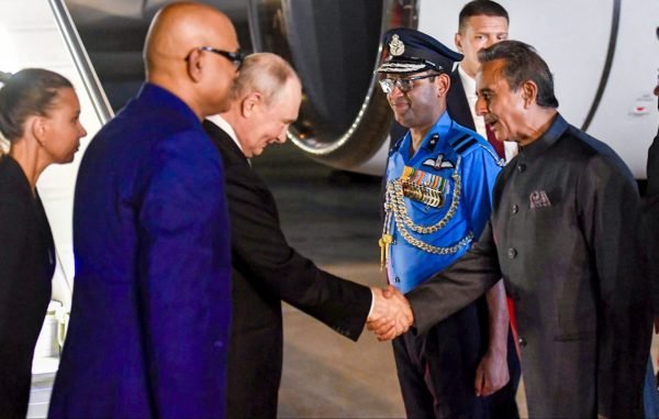 Putin Arrives in India for 18th BRICS Summit