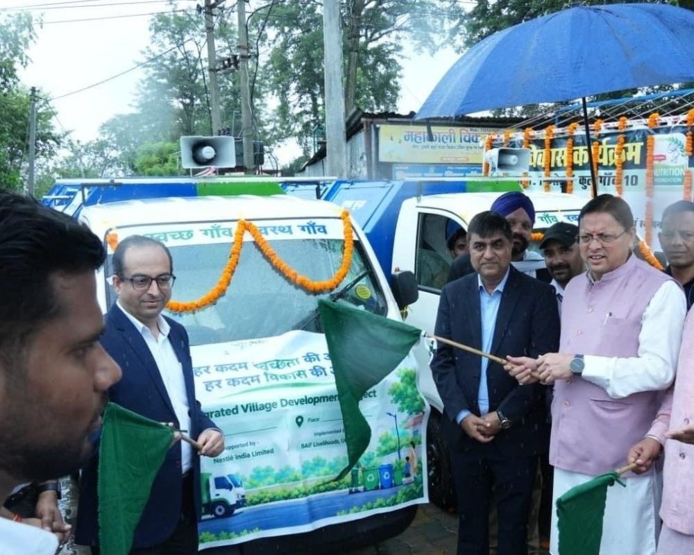 Uttarakhand waste management vehicles: Dhami flags off 15 vehicles