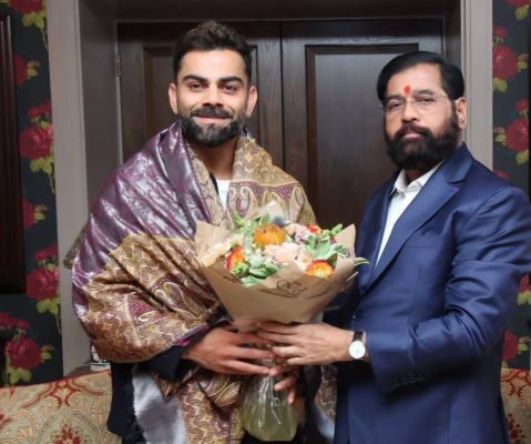 Virat Kohli Meets Eknath Shinde in London, Discusses Sports Development