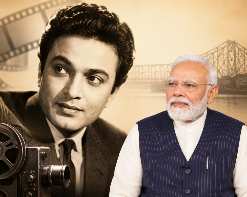 Prime Minister Narendra Modi pays tribute to legendary Bengali actor Uttam Kumar on his birth centenary.