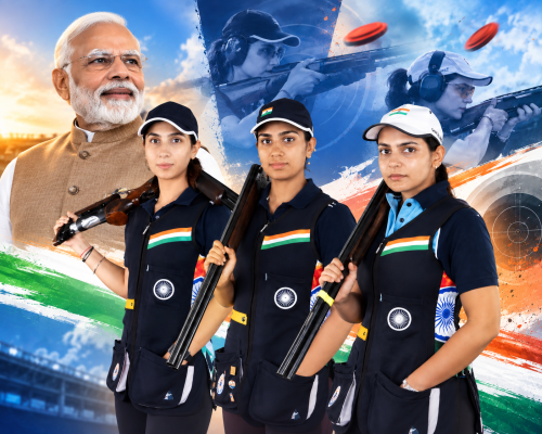 PM Modi Congratulates India’s Women’s Skeet Team