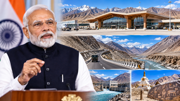 PM Modi Inaugurates ₹3,350 Crore Ladakh Development Projects
