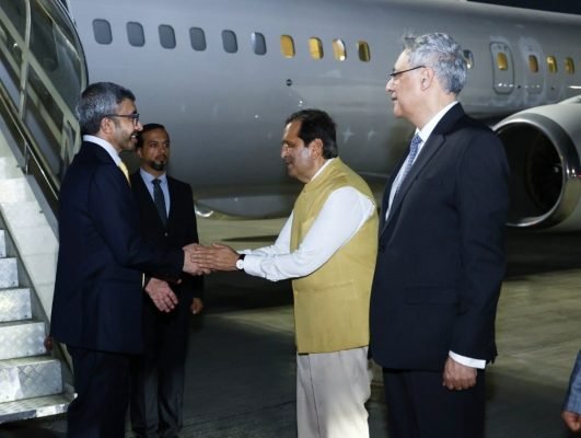 UAE Deputy PM Sheikh Abdullah bin Zayed Arrives in Mumbai on Official India Visit