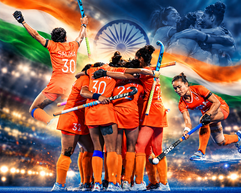 Indian women’s hockey team celebrates Asian Games 2026 gold medal after defeating China 1-0 in the final