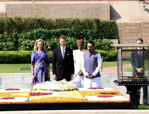 Liechtenstein’s Hereditary Prince Alois Pays Tribute to Mahatma Gandhi at Raj Ghat
