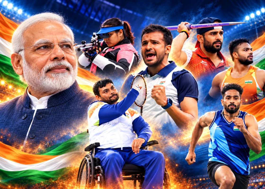 Prime Minister Narendra Modi congratulates Indian para-athletes for their record 114-medal haul at the Asian Para Games 2026.