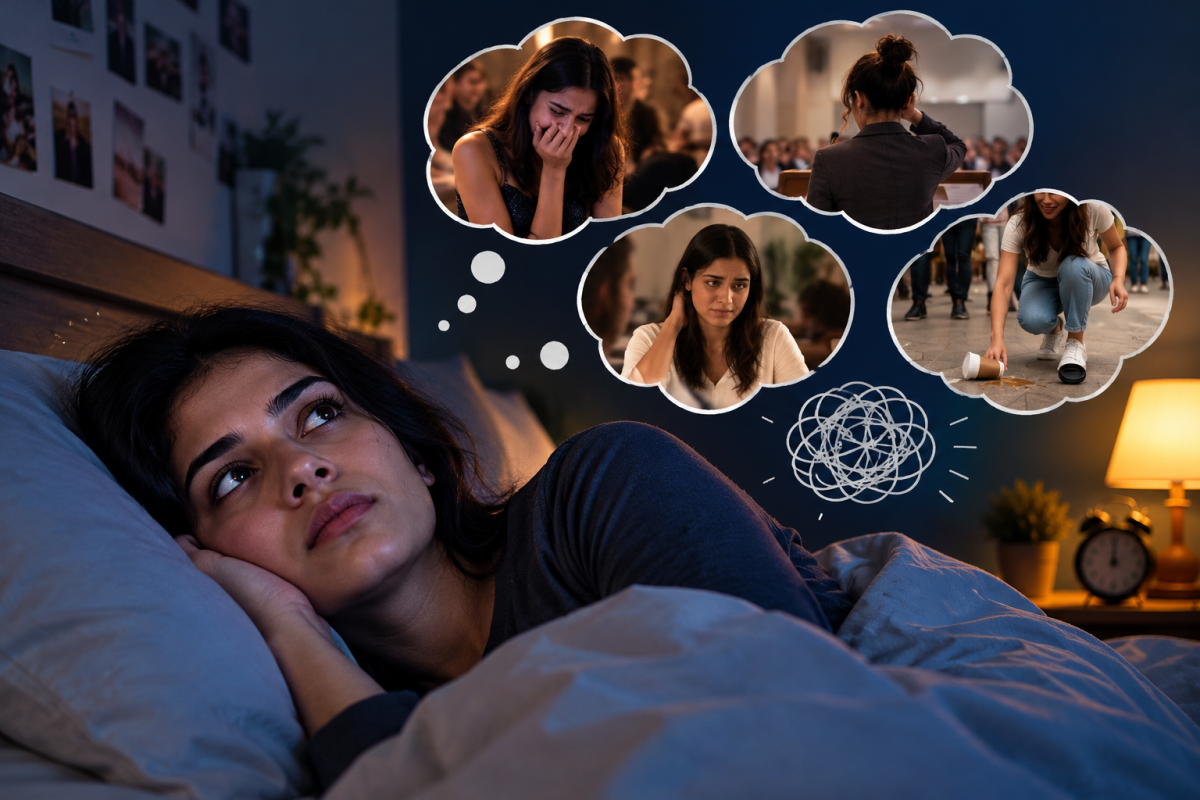Why Do We Replay Embarrassing Moments Before Bed? The Psychology of Nighttime Overthinking