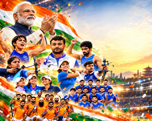 PM Modi Hails Indian Contingent, Medal Winners After Asian Games 2026