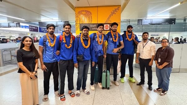 Indian Men’s Volleyball Team Receives Warm Welcome After Asian Games