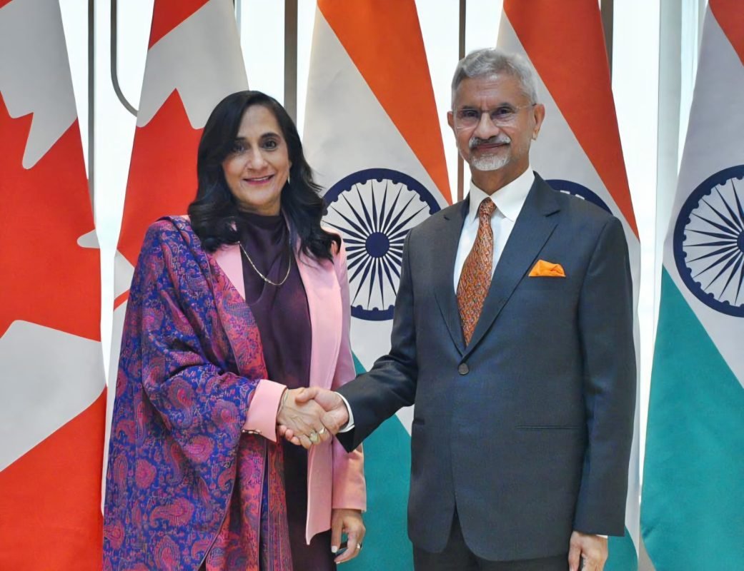 External Affairs Minister S Jaishankar meets Canadian Foreign Minister Anita Anand in New Delhi to discuss India-Canada bilateral relations.