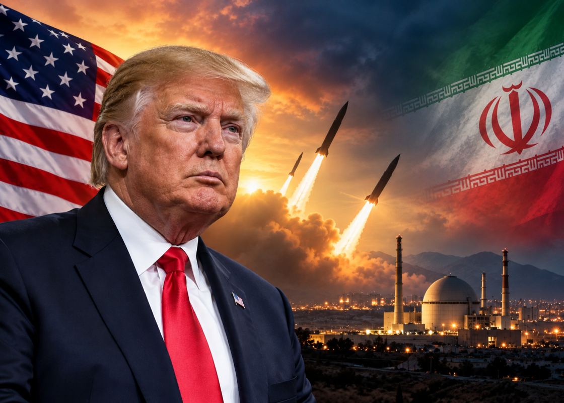 US President Donald Trump speaking about the possibility of another US attack on Iran or a potential agreement with Tehran.