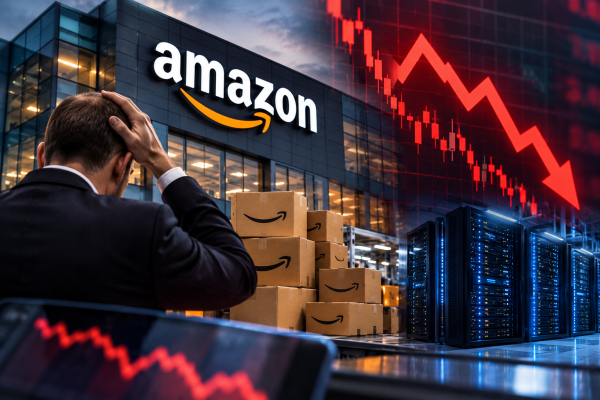 Amazon shares drop as heavy spending outweighs strong AWS growth