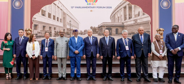 Om Birla Calls for Peace, Justice at BRICS Parliamentary Forum 2026