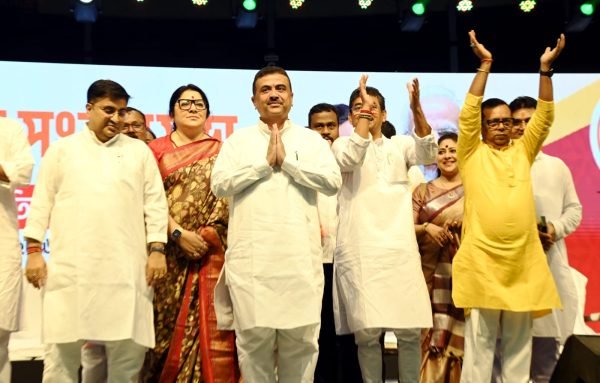 Suvendu Adhikari Attends ‘Seva Jyoti Yatra’ at Netaji Indoor Stadium