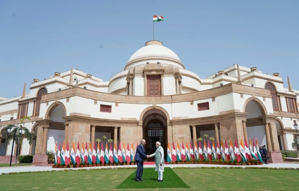 PM Modi Receives Swiss President Guy Parmelin at Hyderabad House