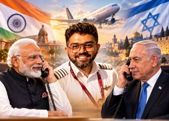 Netanyahu Invites PM Modi to Honour Indian Pilot Smit Machchhar in Israel