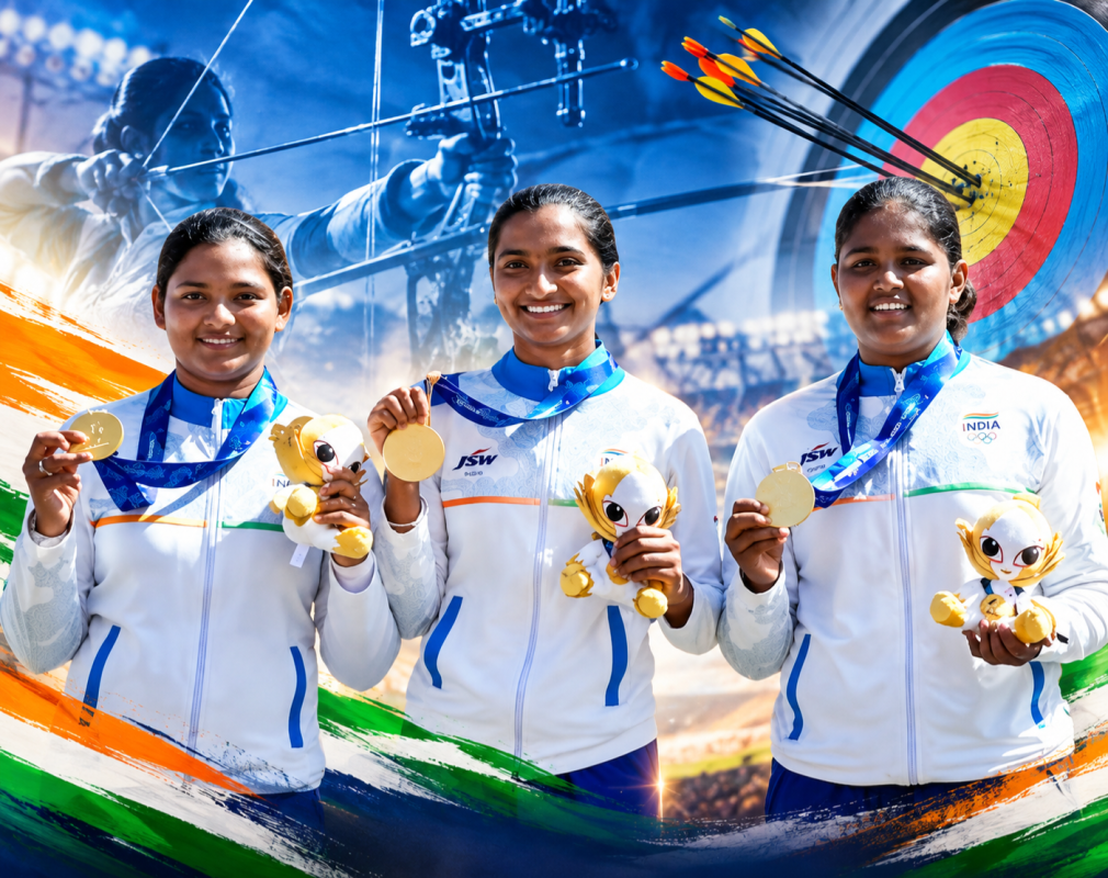 Ankita, Kumkum and Kirti Lead India to Historic Recurve Archery Gold