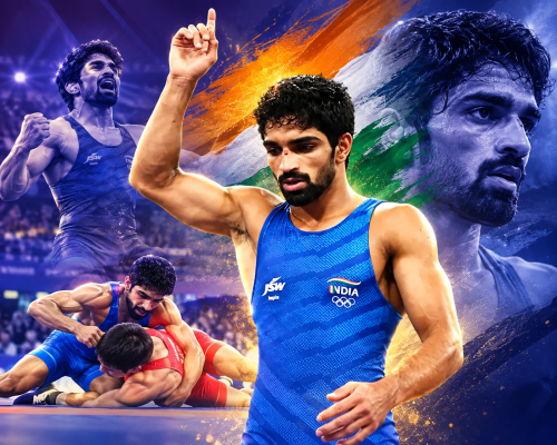 Aman Sehrawat Scripts History With 57kg Gold, India Reaches 20 Golds