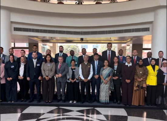 League of Arab States Diplomats Engage in Discussions on Global Conflicts, Technology and Economic Cooperation