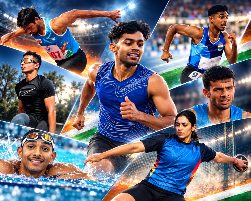 Indian para athletes competing in athletics and field events at the Asian Para Games 2026 in Aichi-Nagoya.