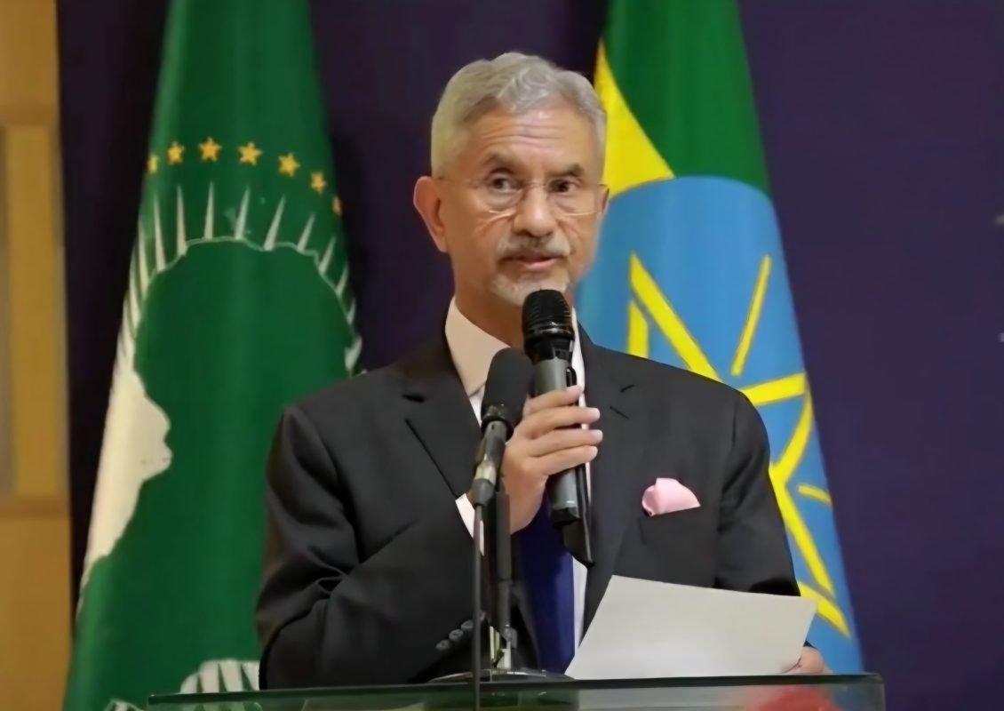 External Affairs Minister Dr. S. Jaishankar addressing global governance and UN Security Council reforms at the Adwa Memorial Museum in Ethiopia.