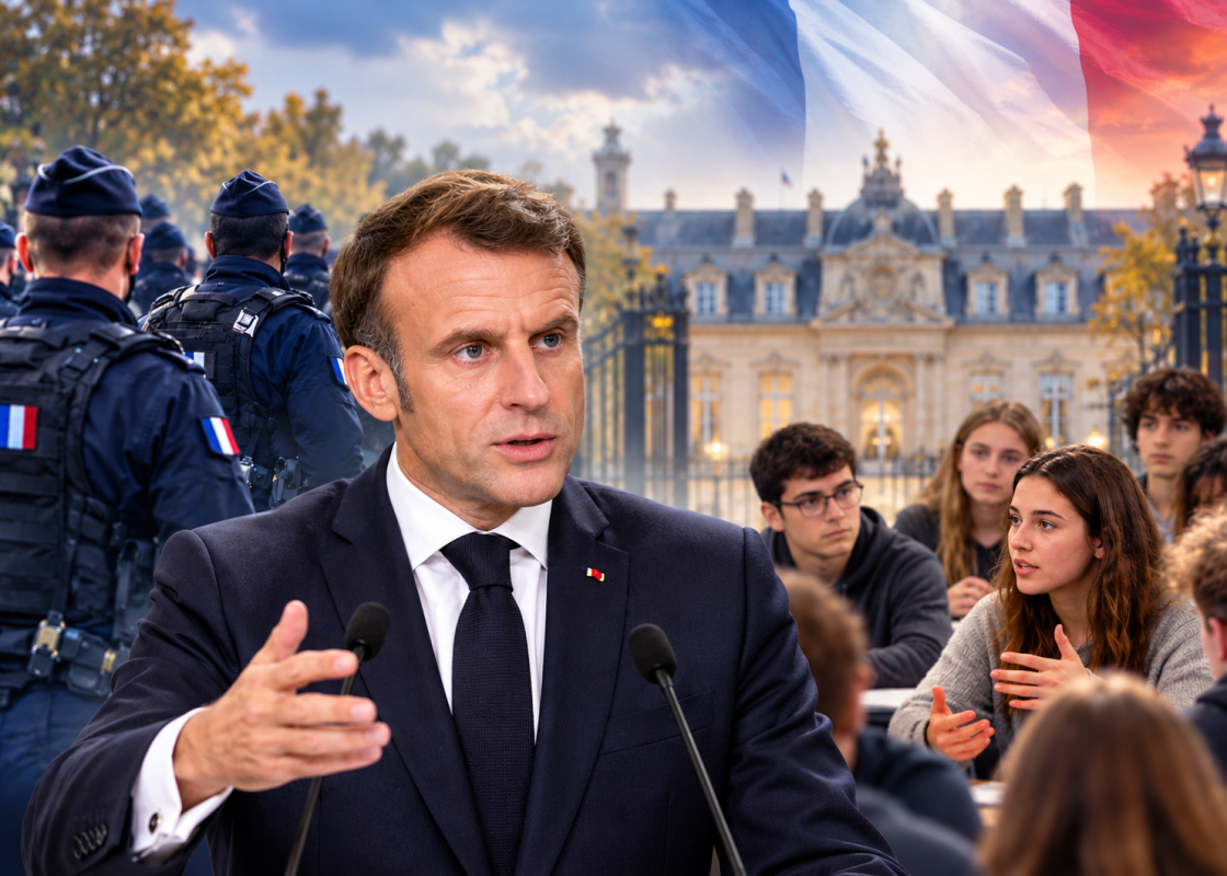 French President Macron Promises Concrete Measures to Address Students’ Expectations
