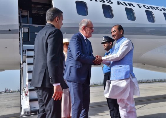 Swiss President Guy Parmelin Arrives in India on State Visit