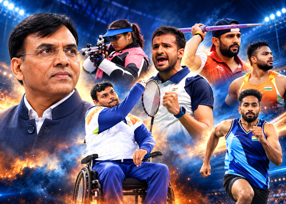 India’s para-athletes celebrate a historic 114-medal haul at the Aichi-Nagoya 2026 Asian Para Games, including 30 gold, 35 silver and 49 bronze medals.