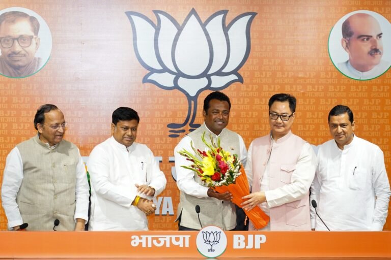 Indian Tennis Legend Leander Paes Joins BJP, Vows to Serve Youth and Sports Initiatives
