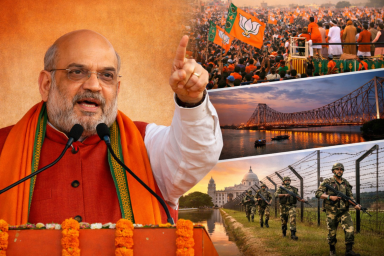 Amit Shah Slams Mamata Banerjee, Highlights BJP Surge Ahead of West Bengal Polls