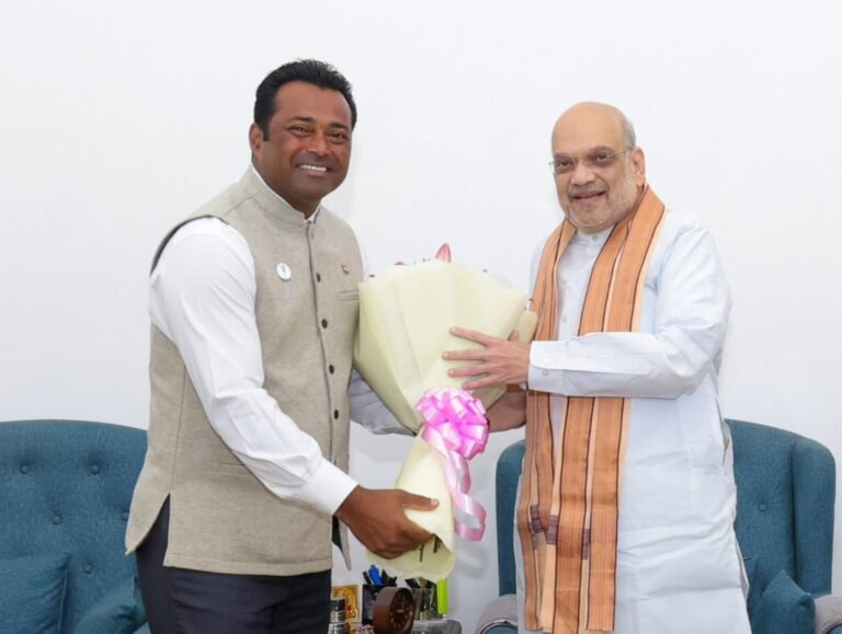 Leander Paes Thanks Amit Shah, Vows Dedication to Youth and Sports Development