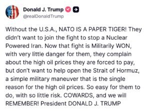 Donald Trump Statement on NATO