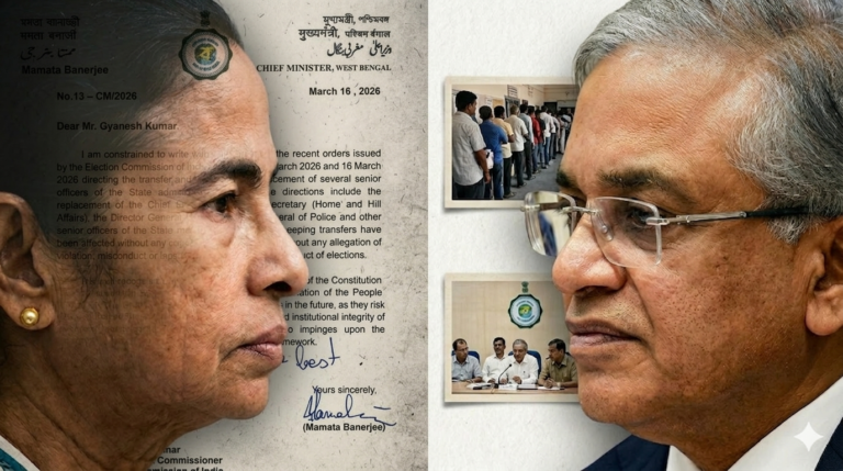 Mamata Banerjee and Gyanesh Kumar