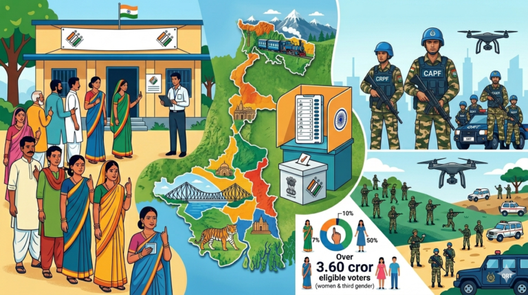 West Bengal Elections 2026: Voting Begins for 152 Seats in Crucial Phase 1