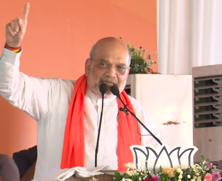 Amit Shah in Debra Promises ₹1,500 Cr Ghatal Flood Plan, Targets Mamata Banerjee Over Governance