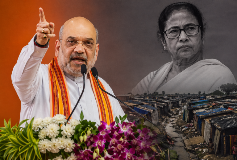 Amit Shah Alleges Bengal Turned Into ‘State of Slums,’ Accuses Mamata Banerjee of Backing Infiltrators for Vote Bank